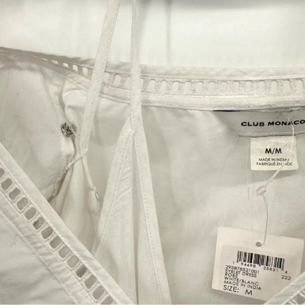 NWT Club Monaco Eyelet Dress - Sz M